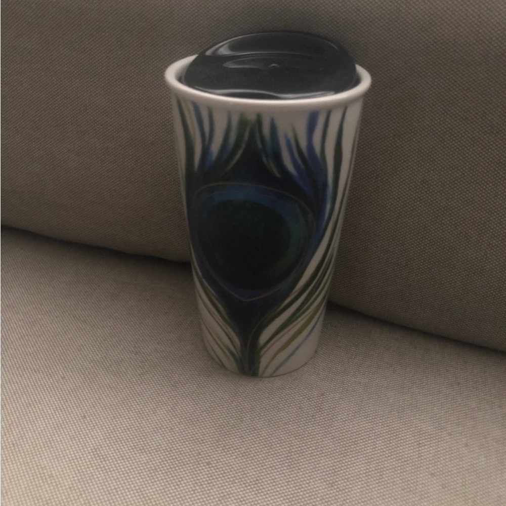 Starbucks Peacock Ceramic Tumbler.